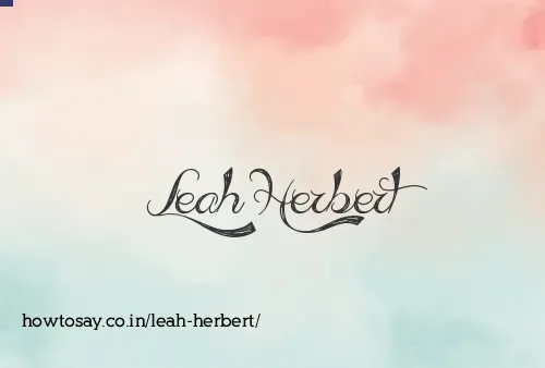 Leah Herbert