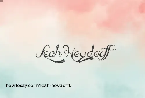 Leah Heydorff