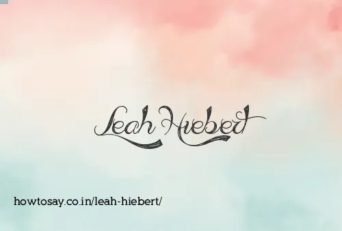 Leah Hiebert