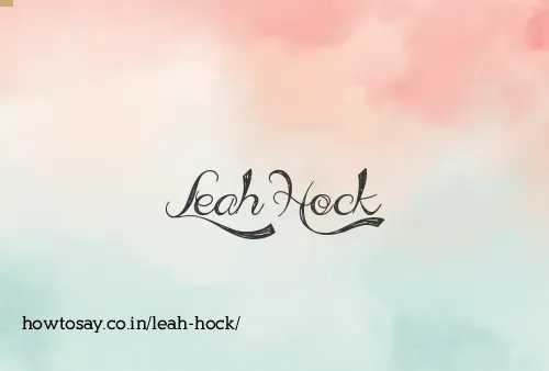 Leah Hock