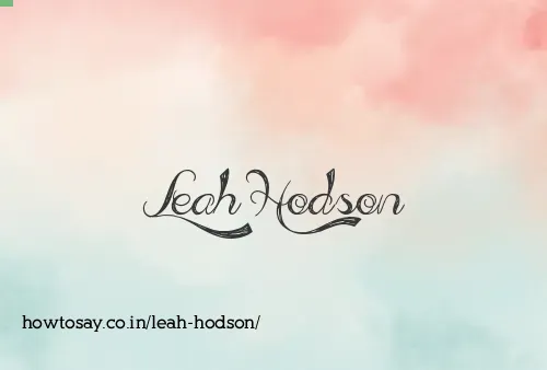 Leah Hodson