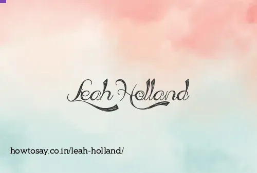 Leah Holland