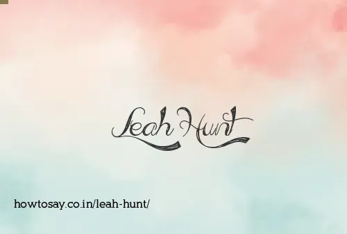 Leah Hunt