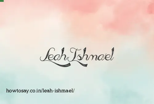 Leah Ishmael