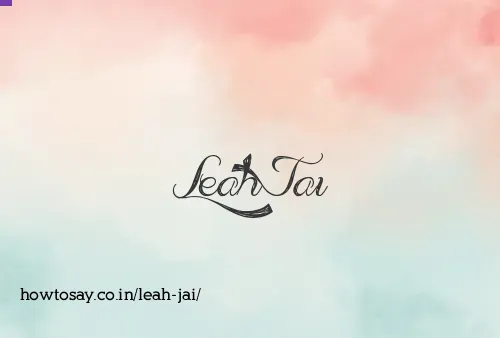 Leah Jai