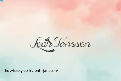Leah Janssen