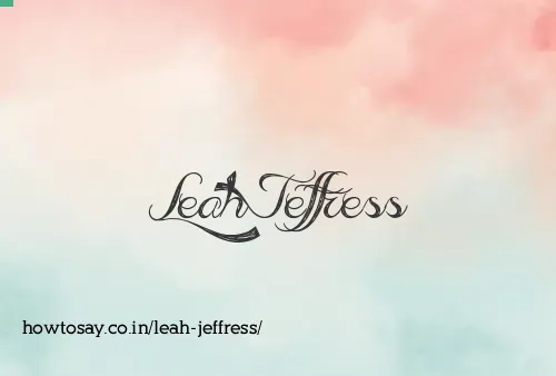 Leah Jeffress