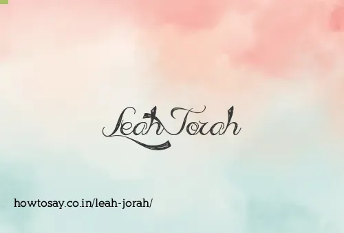 Leah Jorah