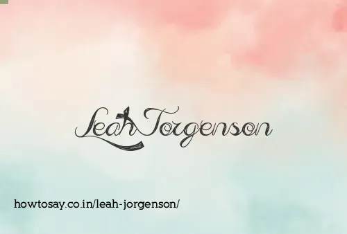Leah Jorgenson