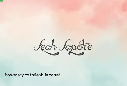 Leah Lapotre