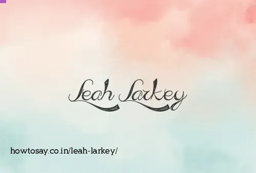 Leah Larkey