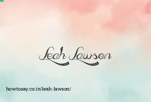 Leah Lawson