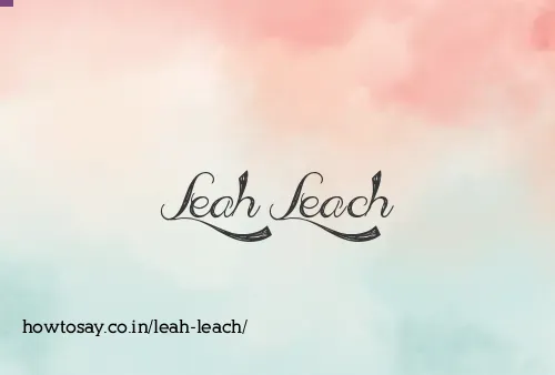 Leah Leach