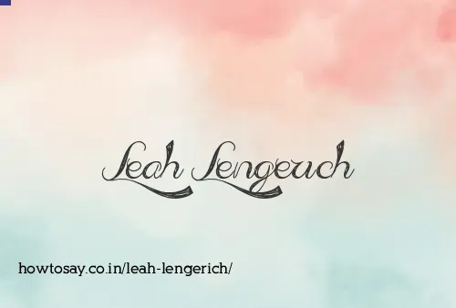 Leah Lengerich