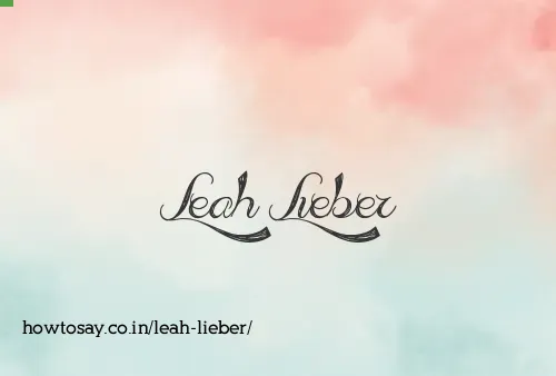 Leah Lieber