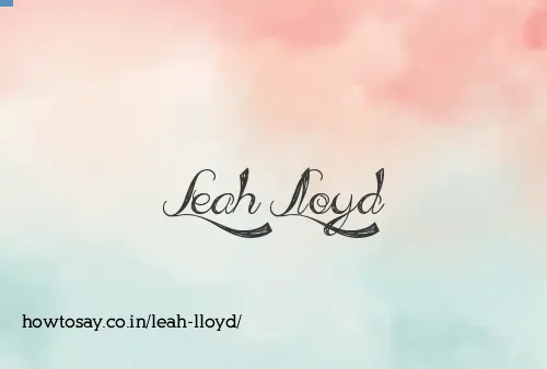 Leah Lloyd