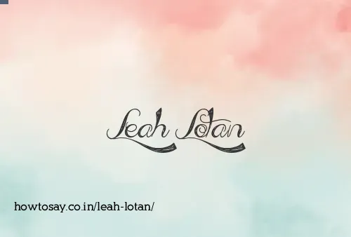 Leah Lotan