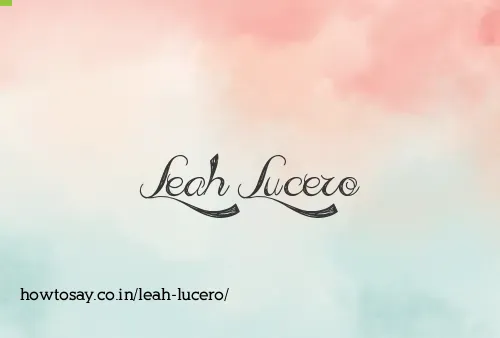 Leah Lucero