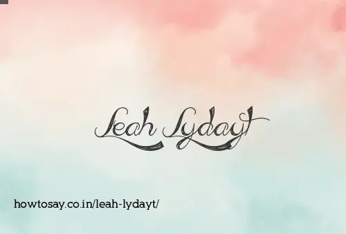 Leah Lydayt