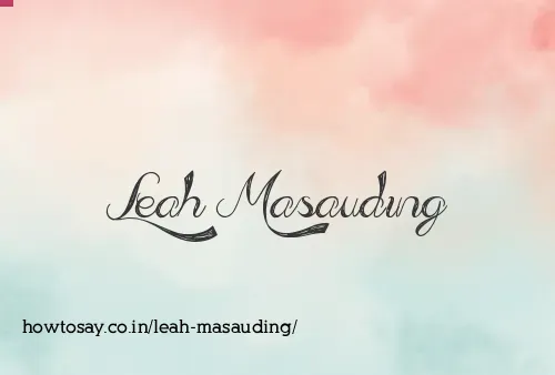 Leah Masauding