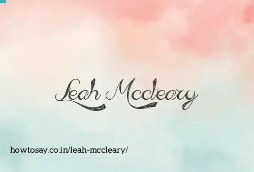 Leah Mccleary