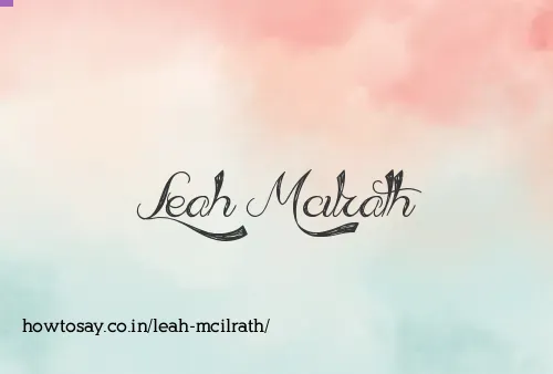 Leah Mcilrath
