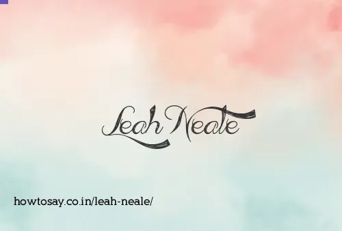 Leah Neale