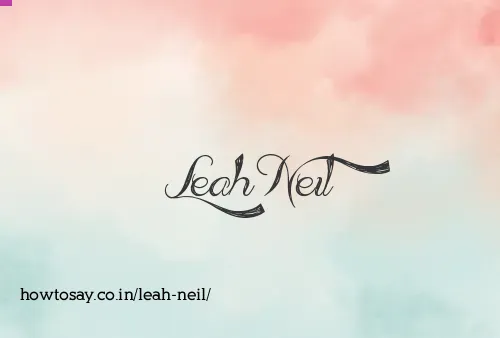 Leah Neil