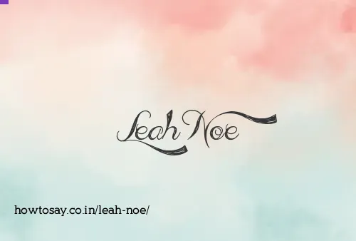 Leah Noe