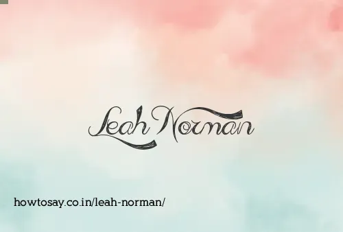 Leah Norman