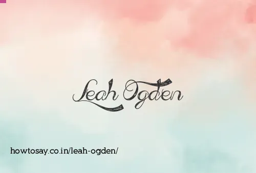 Leah Ogden