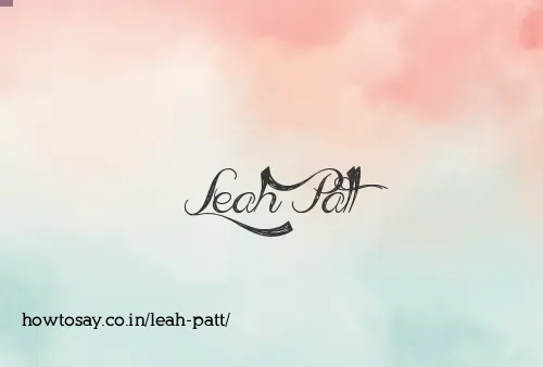 Leah Patt