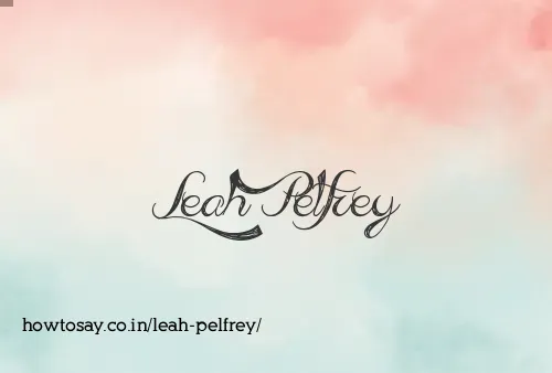 Leah Pelfrey