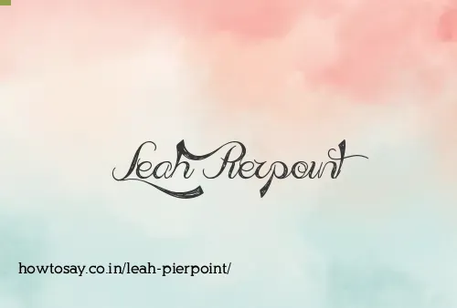 Leah Pierpoint