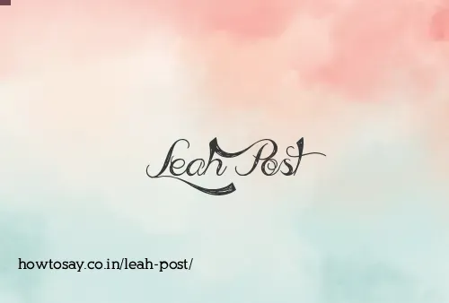 Leah Post