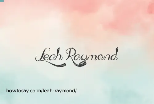 Leah Raymond