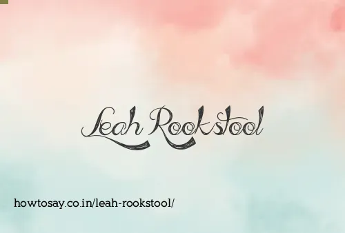Leah Rookstool