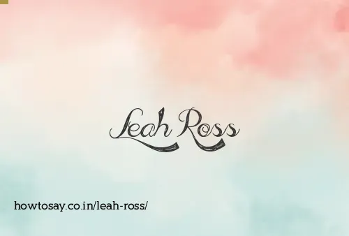 Leah Ross