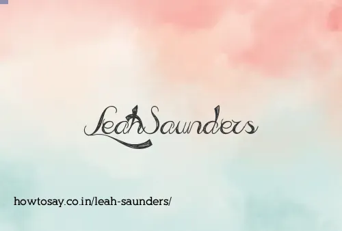 Leah Saunders
