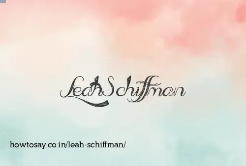 Leah Schiffman