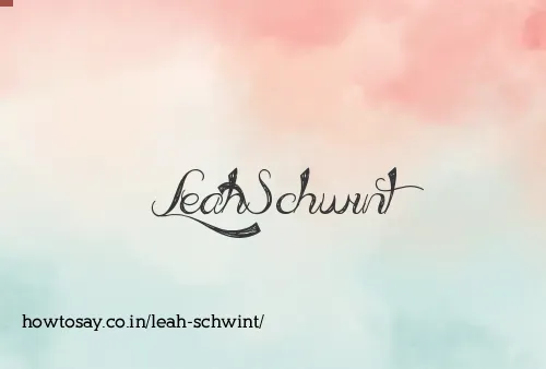 Leah Schwint