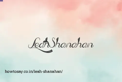 Leah Shanahan