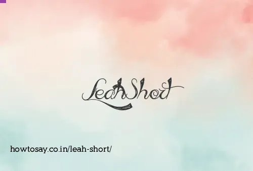 Leah Short
