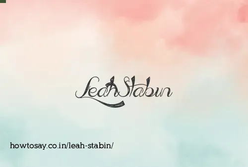 Leah Stabin