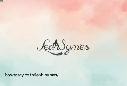 Leah Symes