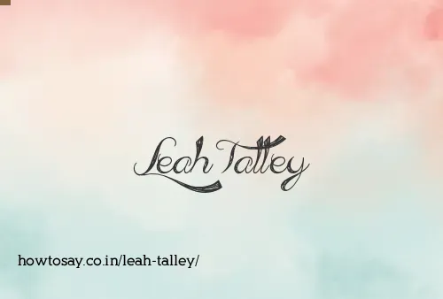 Leah Talley