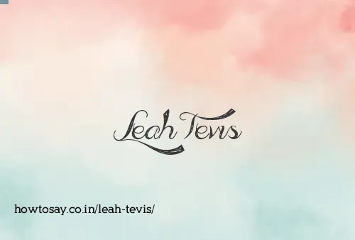 Leah Tevis