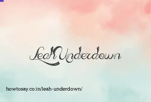 Leah Underdown