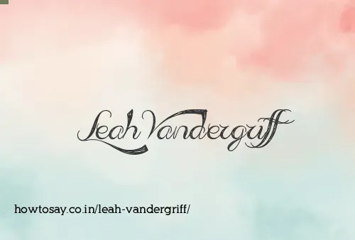 Leah Vandergriff