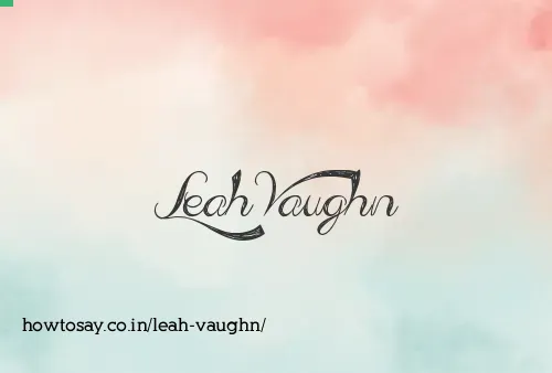 Leah Vaughn